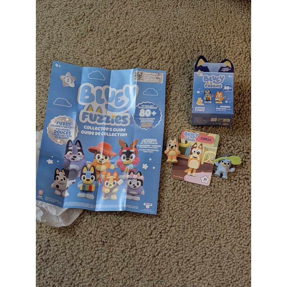 Bluey Fuzzies Surprise Two Pack New Open Box Chili 31 Bluey 19